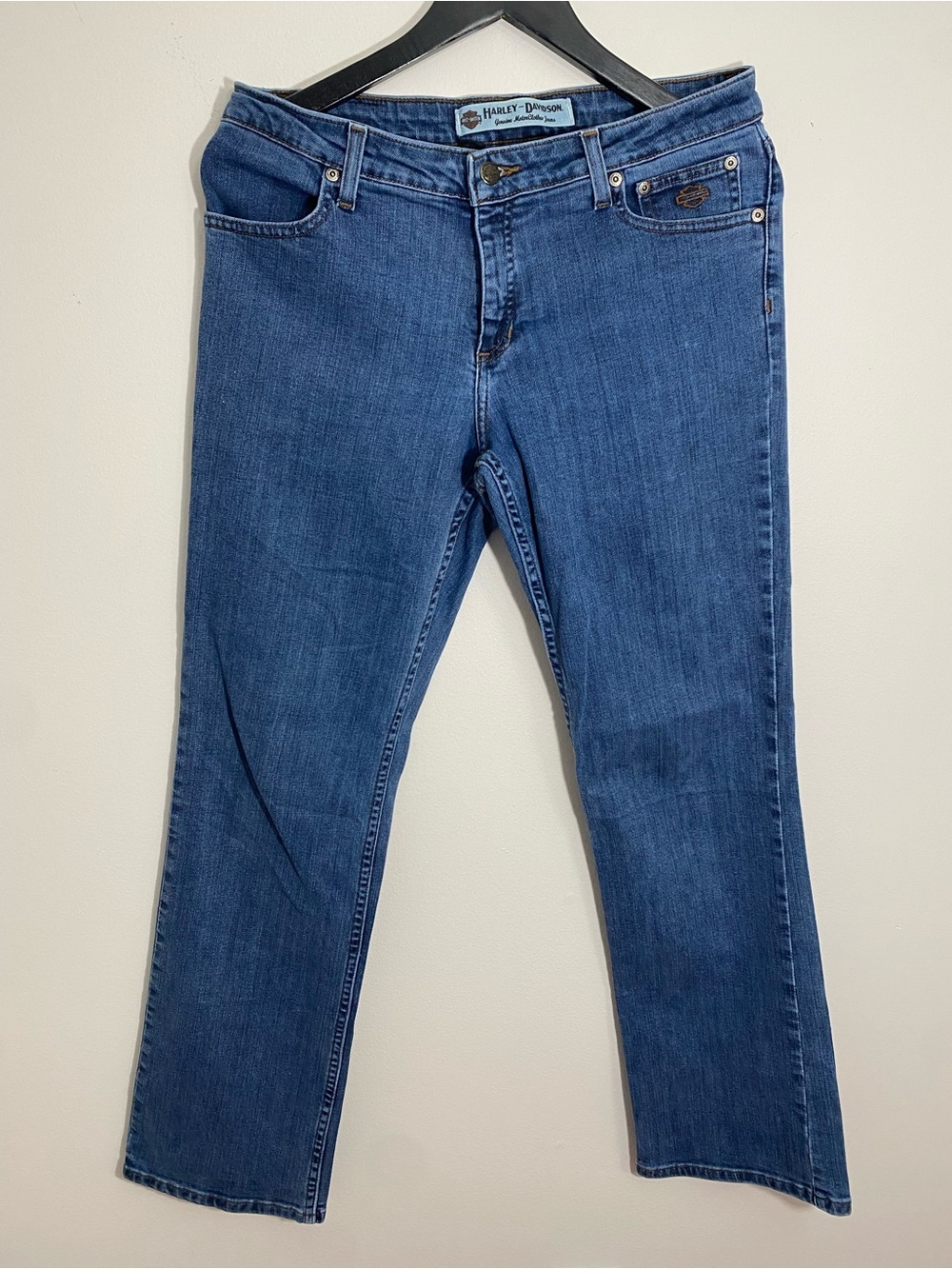 Harley-Davidson Vintage Blue Denim Jeans size 8